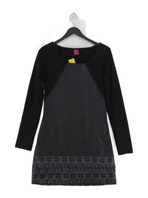 Save The Queen A-Line Midi Dress M in Black