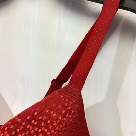 Wacoal Bra Red 40DD Underwire Mesh Lace Molded Cup Style # 853303