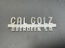Vintage Cal Golz Volkswagen Aberdeen South Dakota Metal Dealer Badge Emblem VW
