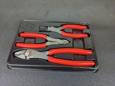 #bo674 Snap On Tools PLWIREKITO ORANGE Soft Grip Wire Service Pliers Set
