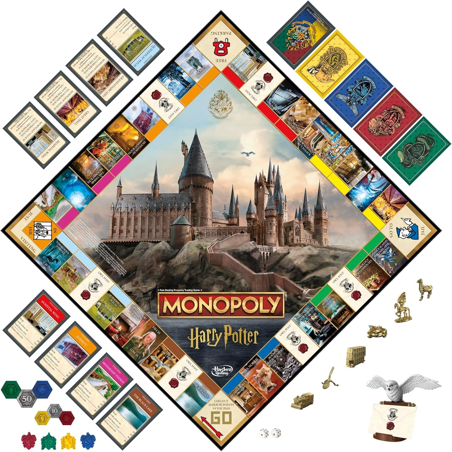 Monopoly Harry Potter Edition Board Game | a Magical Adventure at Hogwarts | Age