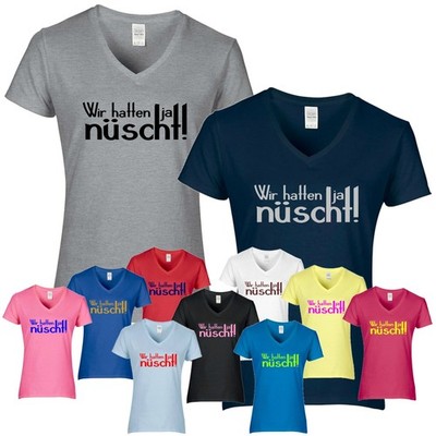 Shirt DDR Wir hatten ja nüscht! Ossi Fun Ostdeutschland Damen CrazyShirt