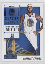 2018-19 Panini Contenders Season Ticket DeMarcus Cousins #99 z2p
