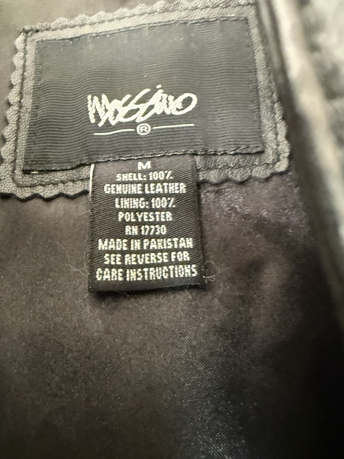 Mossimo Black Leather Jacket Button Down Size Med… - image 7