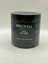 Brickell Men's Renewing Exfoliating Face Scrub 4oz. NEW SEALED  FREE SHIPPING 