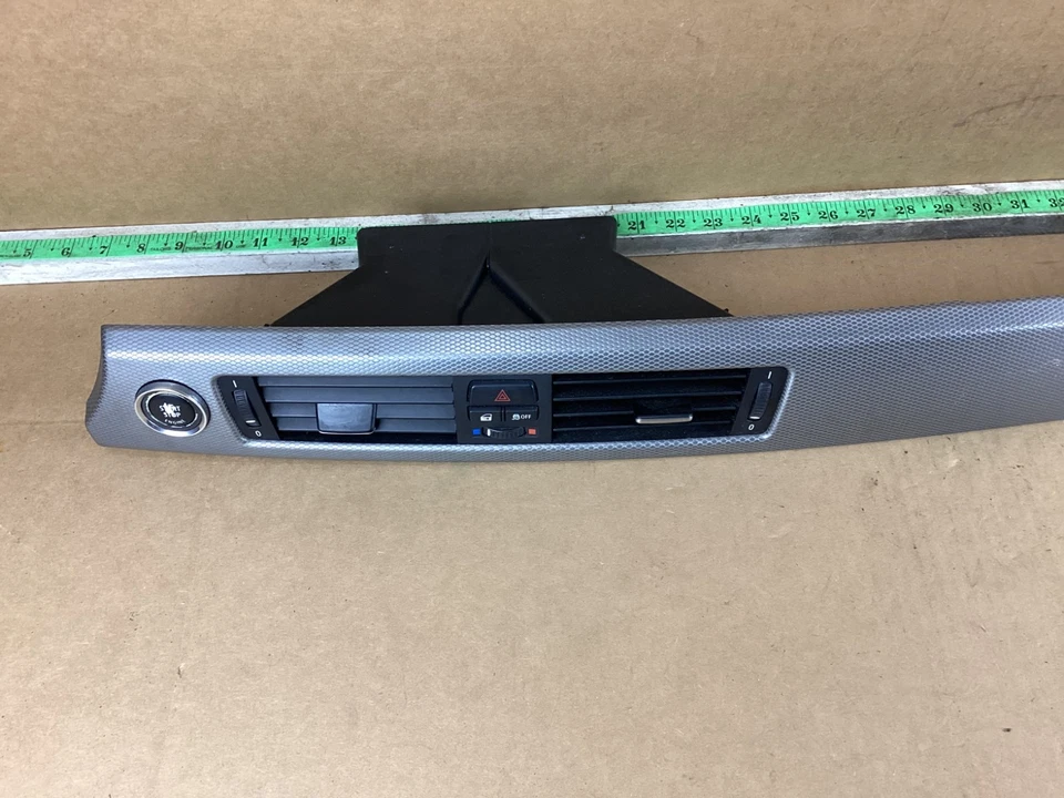 BMW 328I XDRIVE 2007-2013 panel de instrumentos moldura con botón de arranque y ventilación de aire OEM Foto 2 de 4