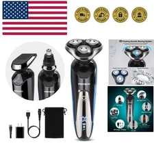 Electric Razor for Men - Rechargeable Electric Shaver for Men, Waterproof Wet...