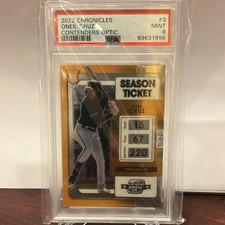 Panini Chronicles Contenders Optic Oneil Cruz #3 Rookie PSA 9 Pirates Baseball