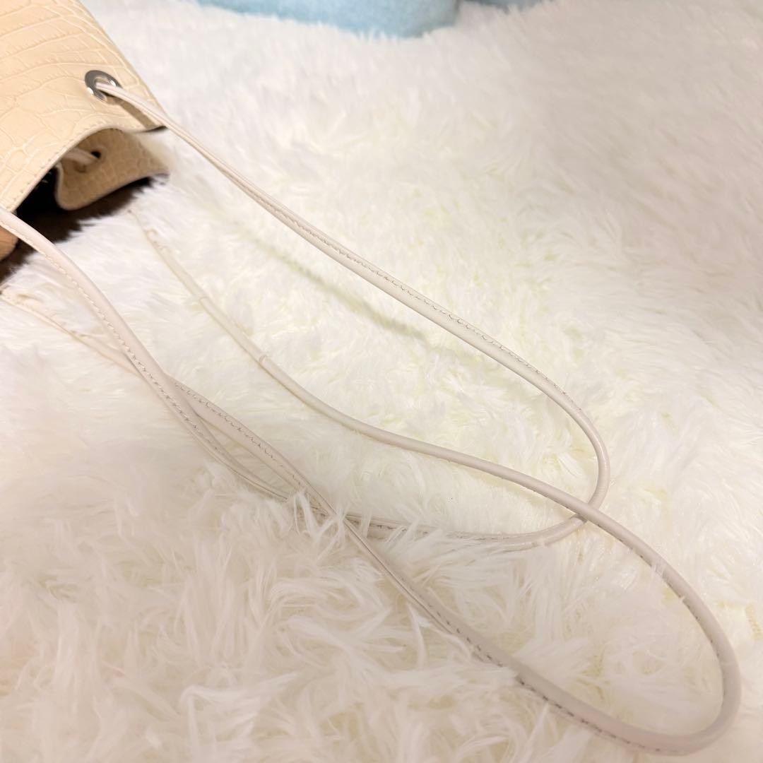 Marco Masi Python Pattern Ivory Drawstring Bag, L… - image 8