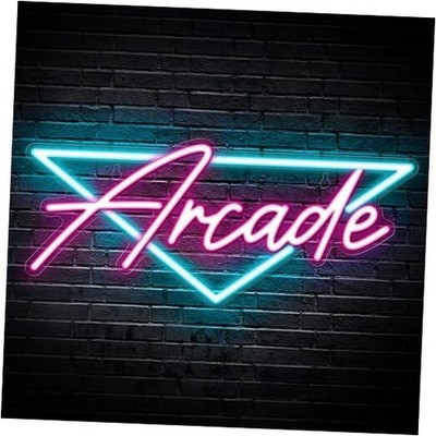 Arcade Neon Sign, LED Arcade Signs for Arcade Room Decor | Retro
