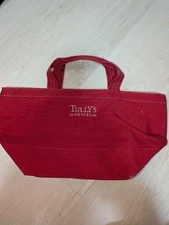 Tully'S Coffee Red Tote Bag Japan Limited Coffee Shop JAPAN
