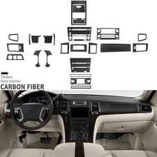 29pcs Real Carbon Fiber Full Interior Trim Dash Kits For Cadillac Escalade 07-14