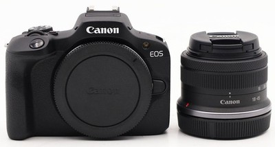 Canon EOS R100 mit RF-S 18 45mm 24,1 MP APS-C Systemkamera Dual Pixel AF 4K