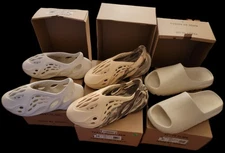 x3 ADIDAS YEEZY FOAM RUNNER SHOES SLIDES LOT KANYE WEST SZ 10 US SAND CREAM CLAY