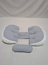 Adjustable Wedge Pregnancy Pillow for Sleeping Travel Sitting Belly Back BluGray
