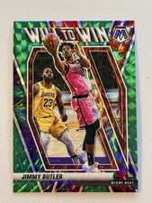 2020-21 Panini Mosaic - Will to Win Jimmy Butler #4 Green Mosaic Prizm