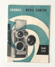 Kodak Brownie Movie Camera Turret f/1.9 Instruction Manual