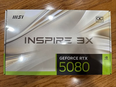 MSI GeForce RTX 5080 16G INSPIRE 3X OC Graphics Card - G5080-16I3C