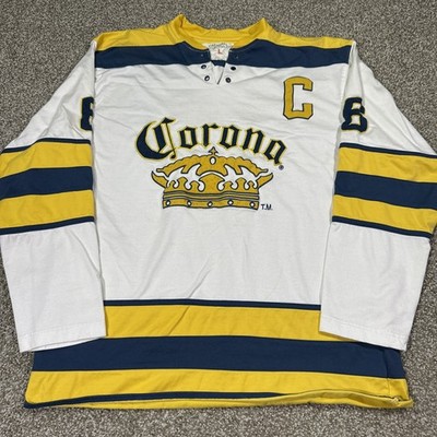 Vintage Corona Beer Rugby Jersey Size Large Y2K Sportswear 