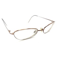 Calvin Klein Vintage 426 551 Shiny Brown Oval Eyeglasses Frames 50-18 135 Italy