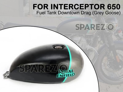 Original Royal Enfield Interceptor 650 Grey Goose Benzin Kraftstofftank