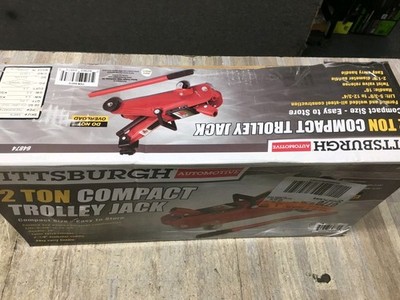 New Pittsburgh Automotive 2-Ton Compact Trolley Jack Red #64874 | eBay