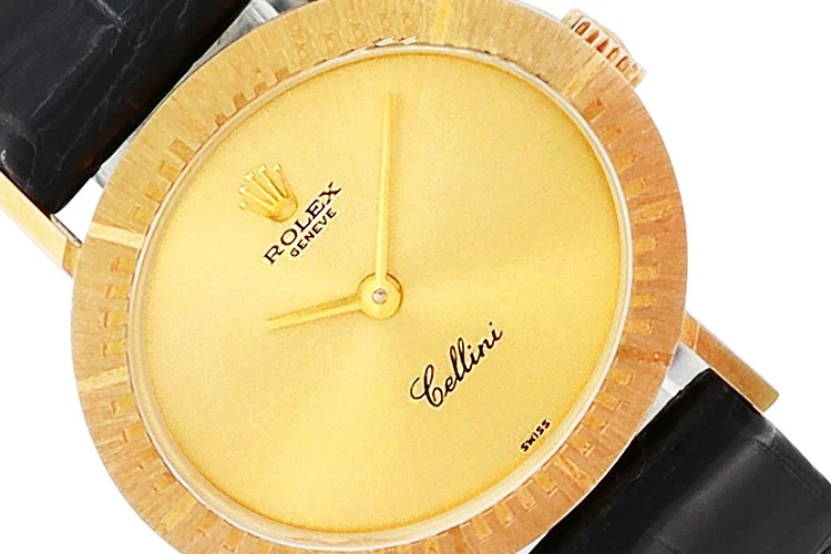 Rolex 25mm 18K Yellow Gold Cellini 4081 Watch Champagne w Box & Papers Year 1997 Preowned Rolex Cellini 4081 18k 25mm Manual watch | Gray & Sons main image 2