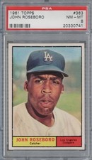 1961 Topps #363 John Roseboro PSA NM-MT 8 Los Angeles Dodgers