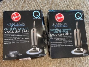 2 Boxes Hoover Paper Bag, Type Q Upright Hepa (Pack of 2) Total 4 Bags