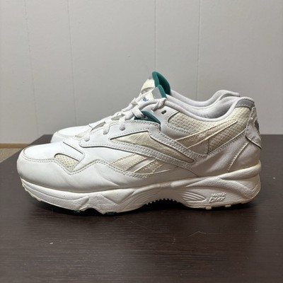 Vintage Reebok Walk DMX Sneakers White And Green Size 12