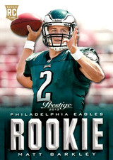 2013 Prestige #267 Matt Barkley RC Philadelphia Eagles
