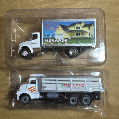 #ad 2x Menards Trucks Lot Cashway Lumber Moving Truck 1:48 Scale MINT $38.00