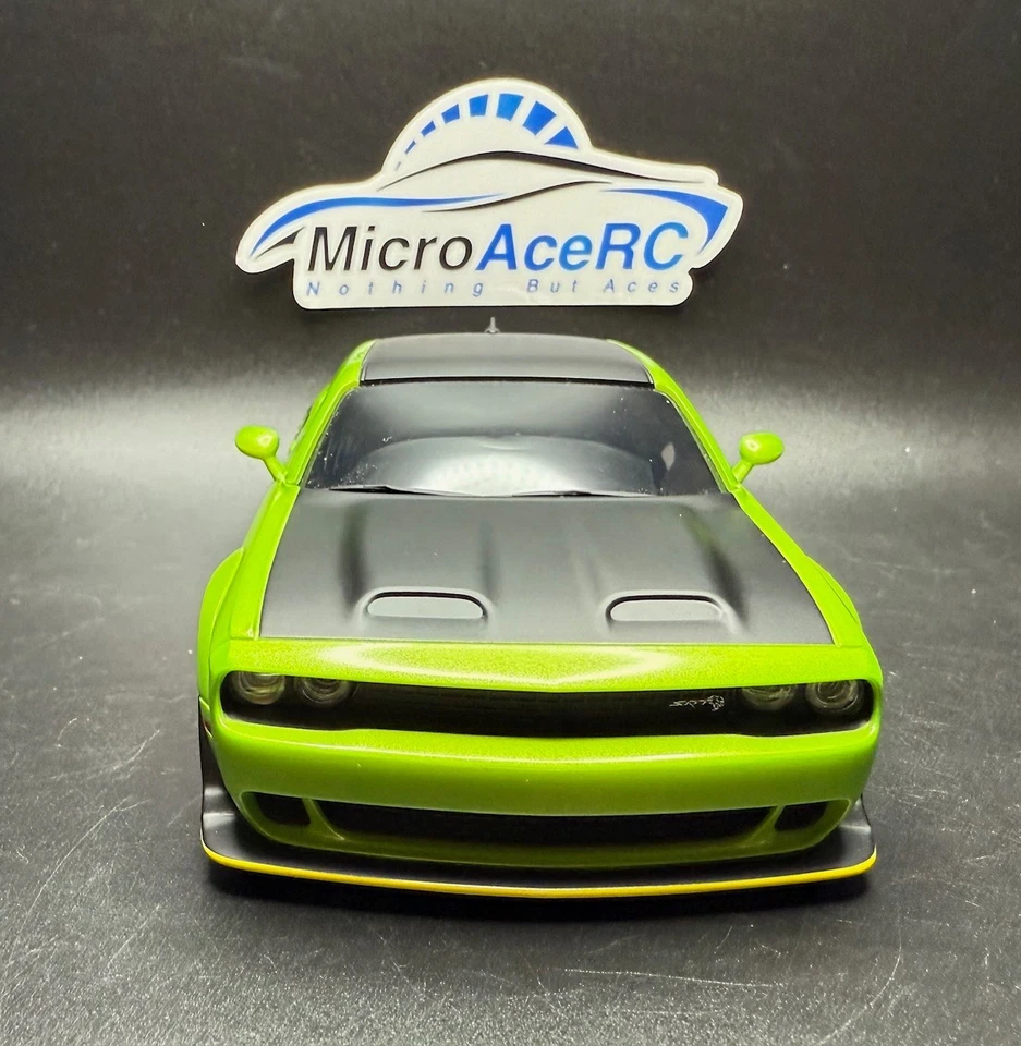 Used Green Limited Edition Mini-z MR03EVO Dodge Challenger SRT Hellcat - Image 3 of 4