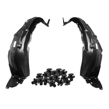 2007-2011 Yaris Fender Liner Set with Clips Front Driver & Passenger Side Lef...