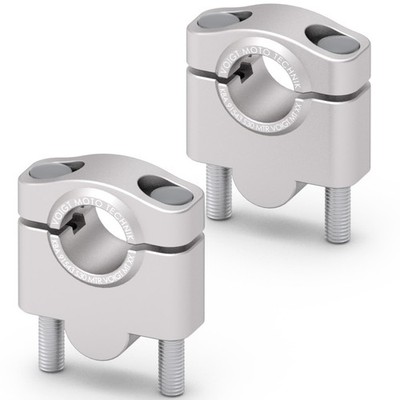 Voigt MT Lenkererhöhung 30mm Alu CNC silber eloxiert, TÜV geprüft und mit ABE