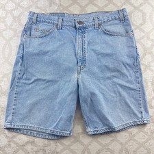 VINTAGE Levi Strauss 550 Relaxed Fit Mens Denim Shorts Size 38 Orange Tab 1998