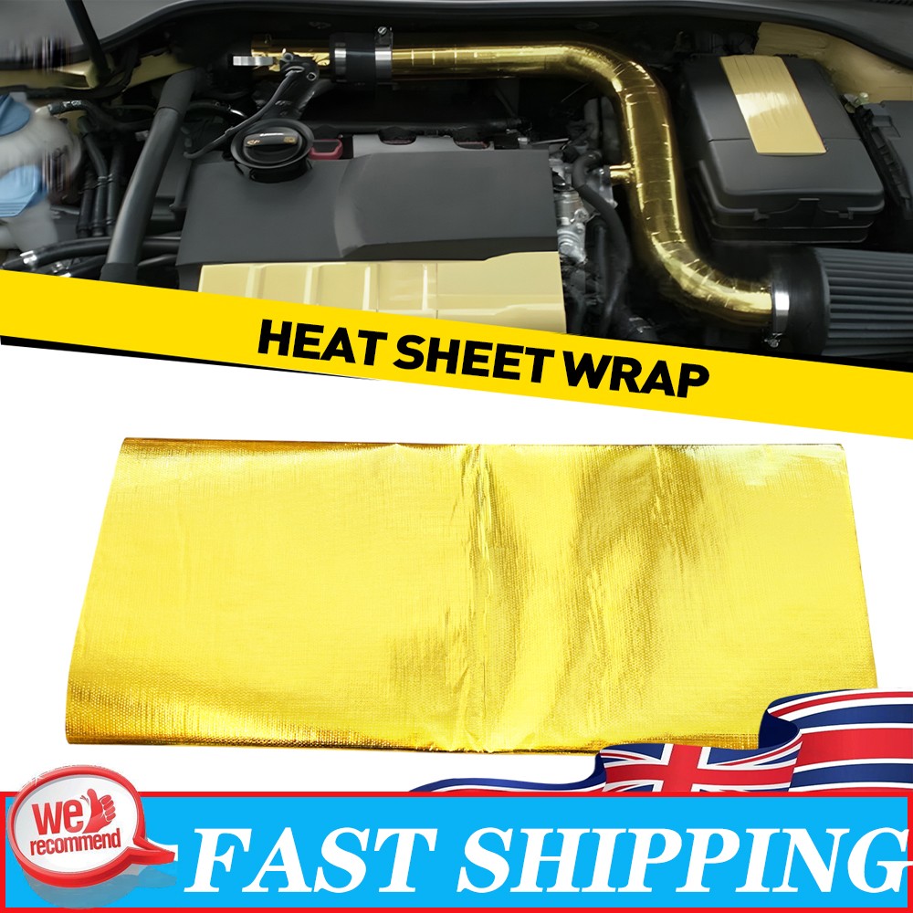 Large Size Gold Intake Heat Reflective Tape Wrap Self-adhesive High Temperature