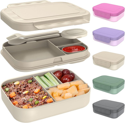 Stackable Bento Lunch Box for Adult & Teens - Reinforced Leak-Proof Lunch Contai