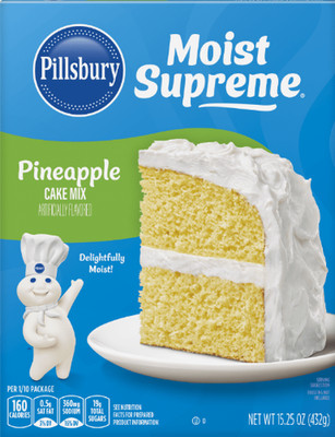 PILLSBURY 'Pineapple' Moist Supreme  Premium Cake Mix 432 gr aus USA