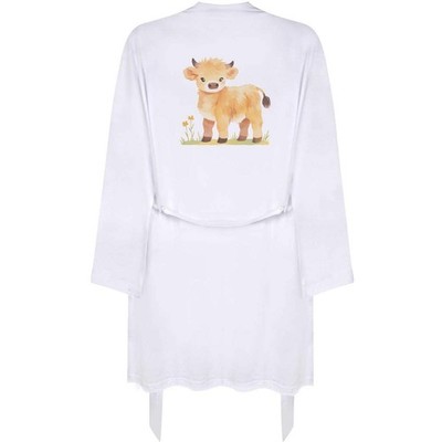 Kleiner Morgenmantel/Kleid ''süße Highlandkuh stehend'' für Erwachsene (RO00120248)