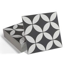 16-Peel and Stick Floor and Wall Tile for Bathroom Kitchen Shower, 9" x 9" Gr...