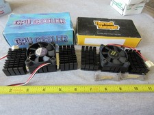 Lot of 2 : Vintage NOS : CPU Cooling Fan Heatsink Coolers : DC12V 0.08A