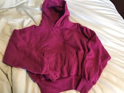 YZY X GAP magenta Pink Fleece Pullover Hoodie