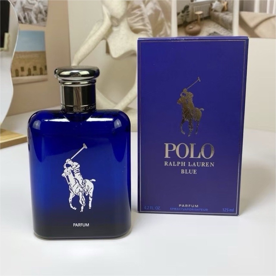 Ralph Lauren Polo Blue Parfum Spray, Regular Size 4.2 fl oz (With