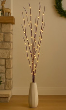 4Ft. Christmas Pre-Lit Twig Decoration Indoor Vase Decorative Festive Tree Branc