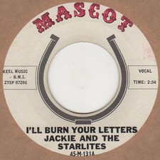 Jackie And The Starlites I'll Burn Your Letters Mascot Soul Northern Motown