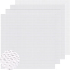 4 Pcs Needlepoint Canvas 14-Mesh, 20X20 Inch White Needle Point Canvas for Embro