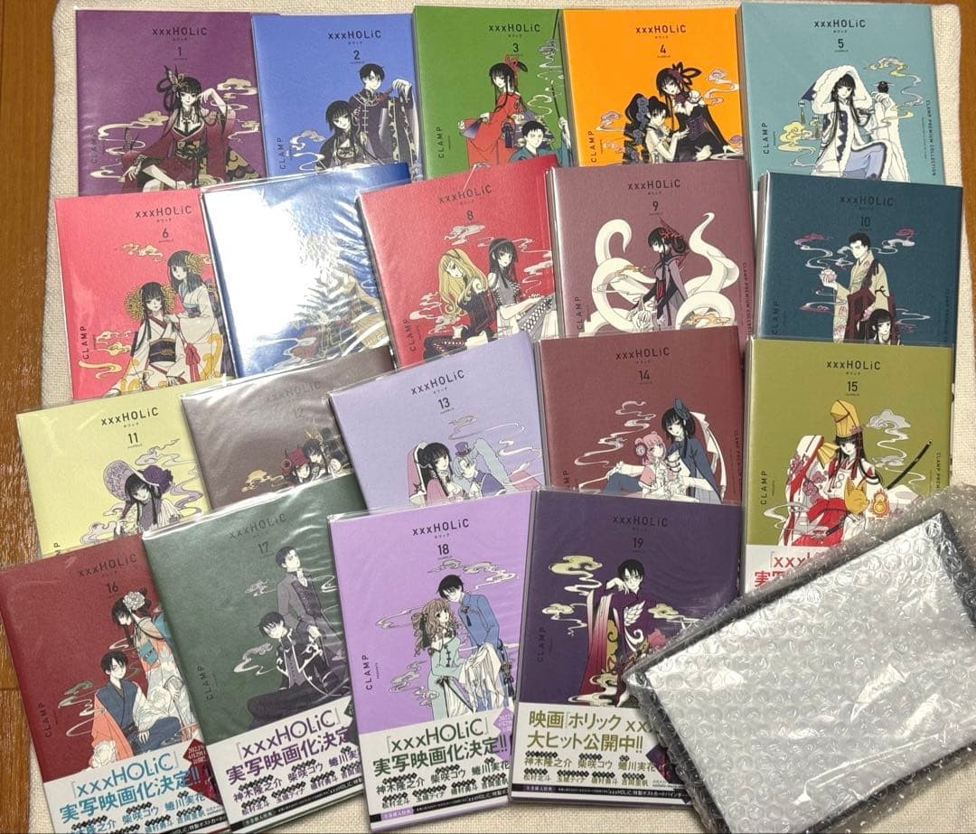 イラストカード 帯付き 初版 新装版1~19 xxxHOLIC バインダー付き