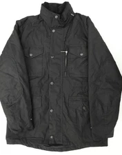 Barbour Black Waxed Sapper Jacket Size M