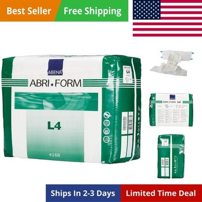 Abri-Form Comfort Plastic-Backed Briefs, Level 4, Medium To Large Sizes Large...